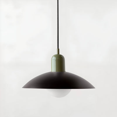 Modern Macaron Bauhaus Pendant Light – Iron Shade
