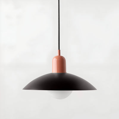 Modern Macaron Bauhaus Pendant Light – Iron Shade