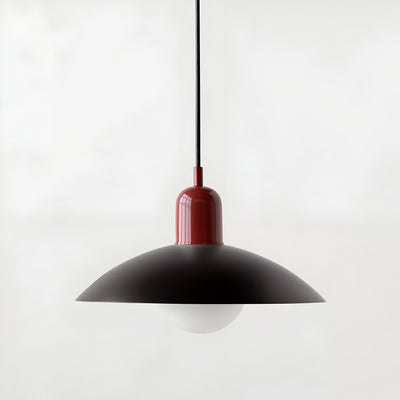 Modern Macaron Bauhaus Pendant Light – Iron Shade