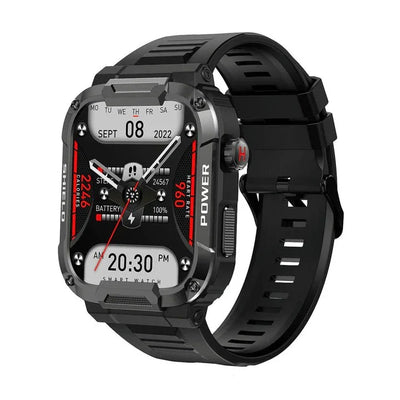 Shock-Resistant Waterproof Smartwatch with Health Tracking