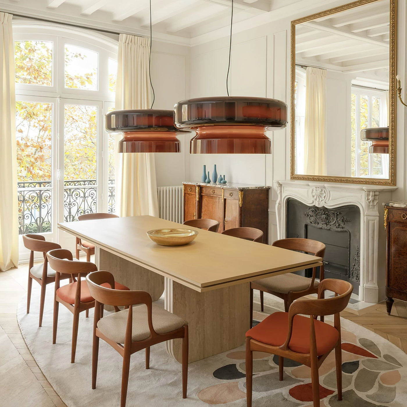 Bohemia Glass LED Pendant Light 45cm