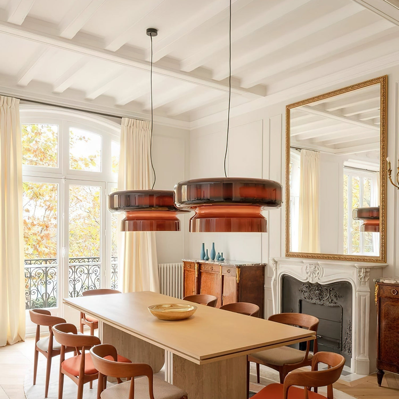 Bohemia Glass LED Pendant Light 45cm