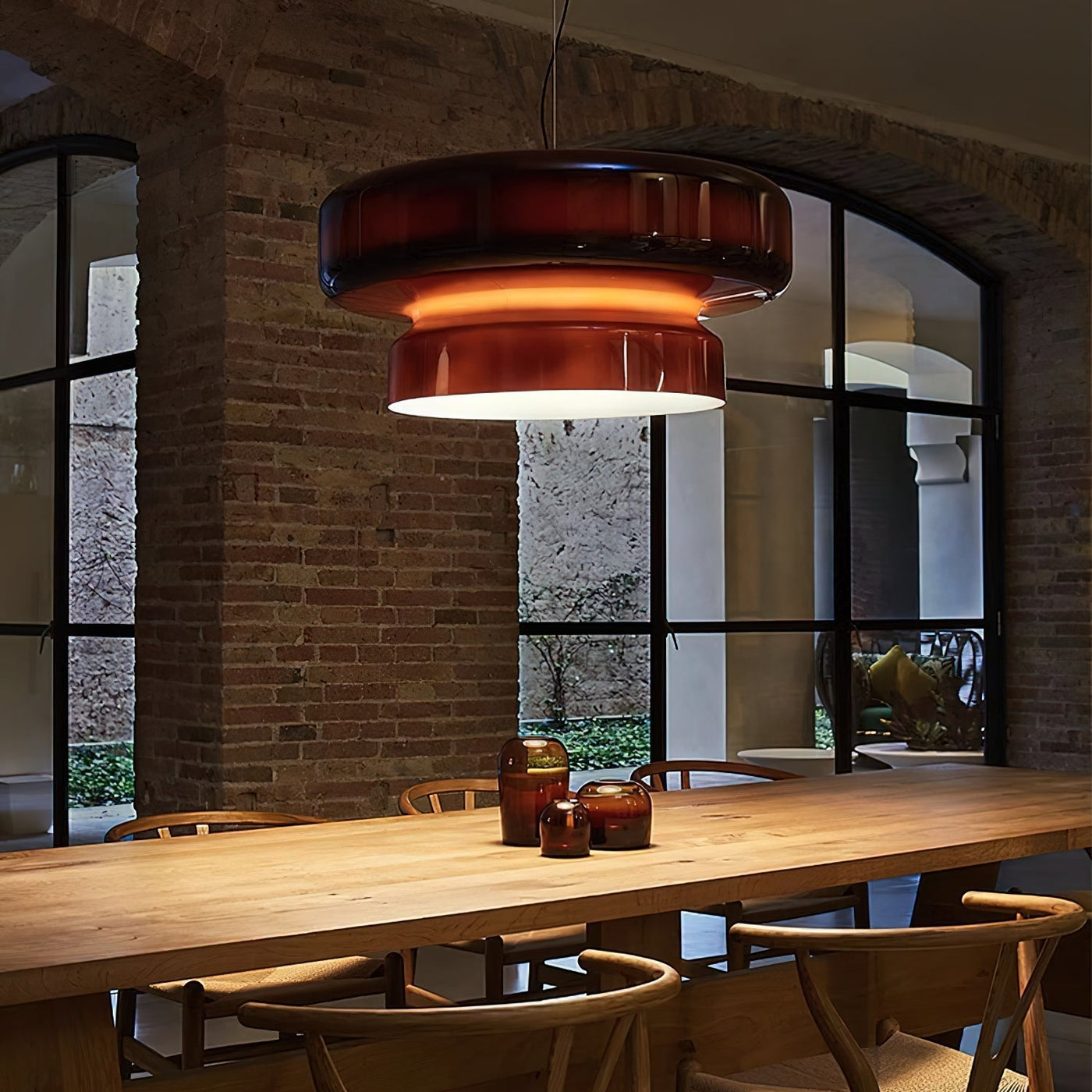 Bohemia Glass LED Pendant Light 45cm