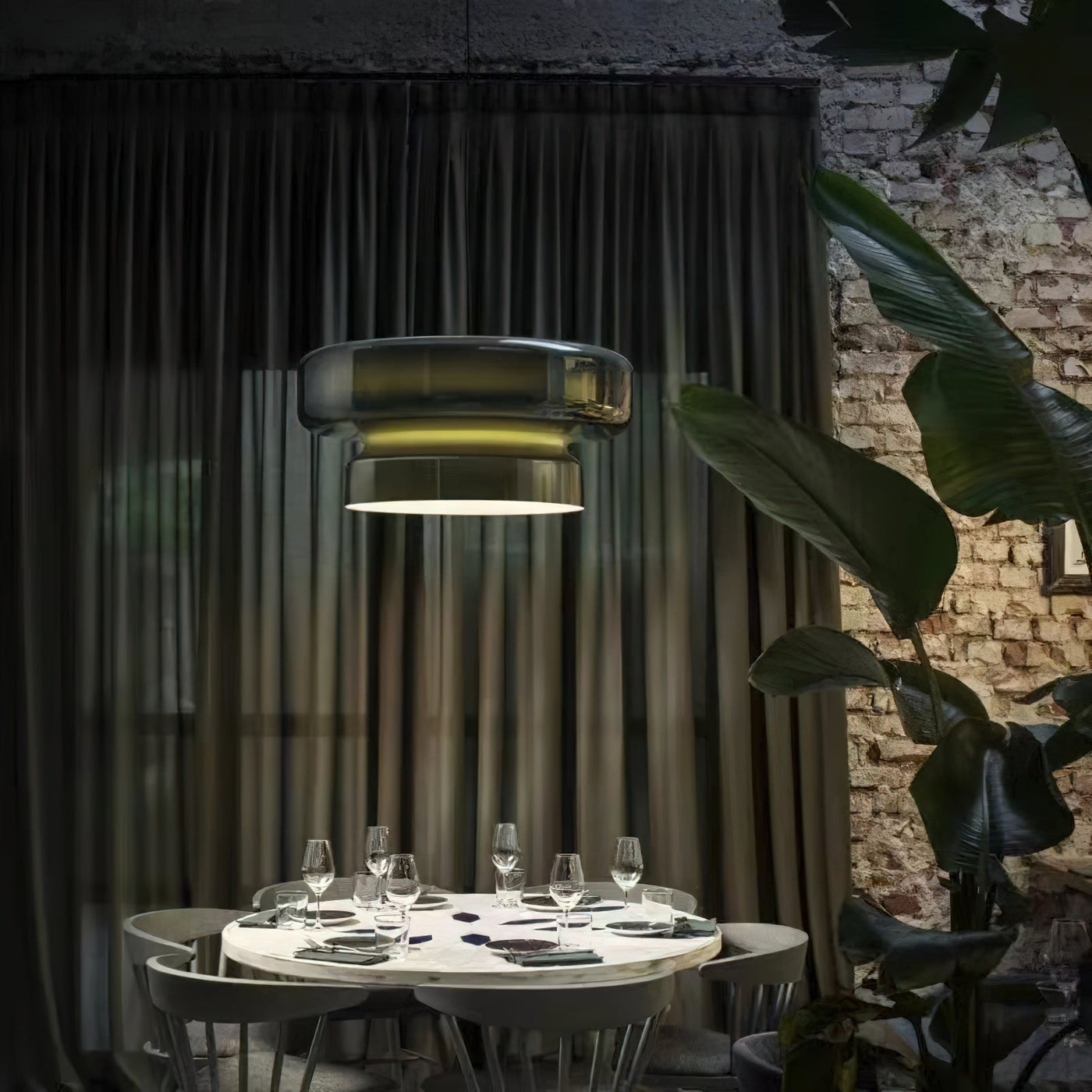 Bohemia Glass LED Pendant Light 45cm