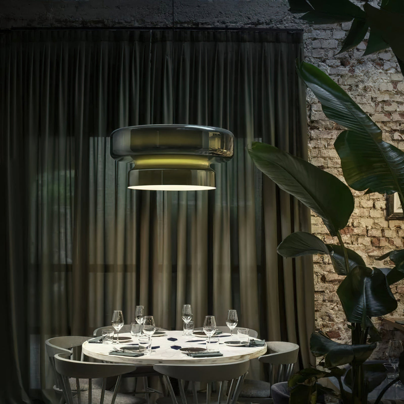 Bohemia Glass LED Pendant Light 45cm