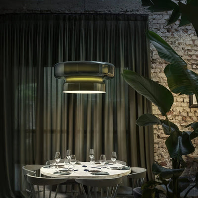 Bohemia Glass LED Pendant Light 45cm