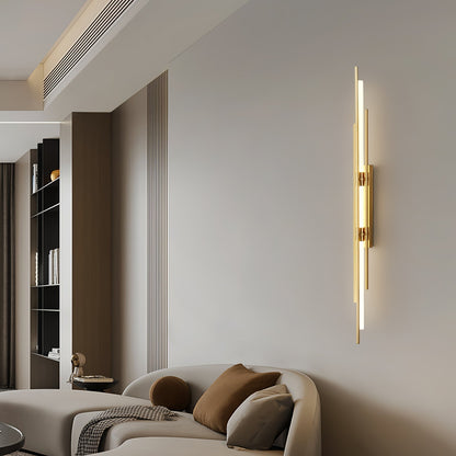 LuxeHalo – Opulent Gold Wall Light for Elegant Spaces