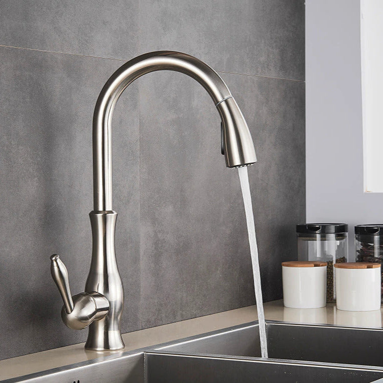 Retractable Stainless Steel Kitchen Sink Faucet