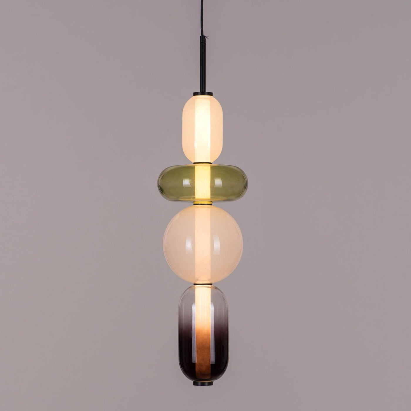 Modern Colorful Glass LED Hanging Light