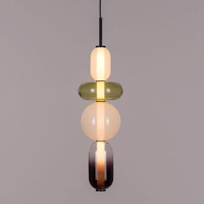 Modern Colorful Glass LED Hanging Light