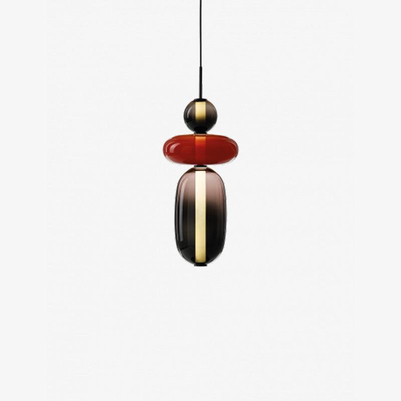 Modern Colorful Glass LED Hanging Light