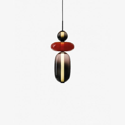 Modern Colorful Glass LED Hanging Light