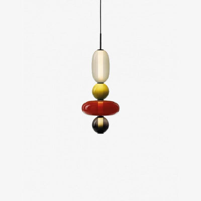 Modern Colorful Glass LED Hanging Light