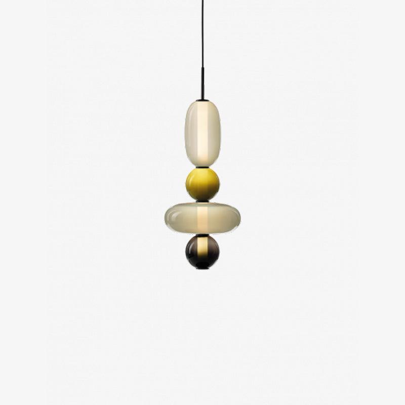 Modern Colorful Glass LED Hanging Light