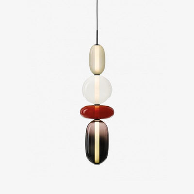 Modern Colorful Glass LED Hanging Light