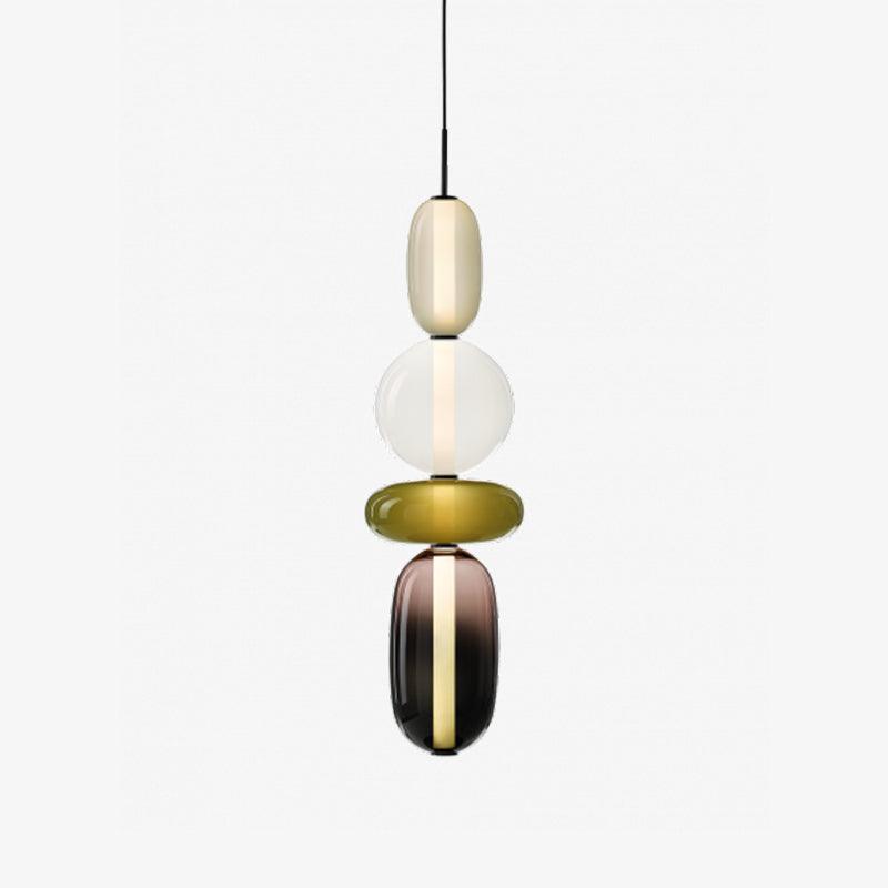 Modern Colorful Glass LED Hanging Light