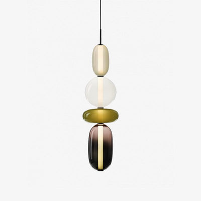 Modern Colorful Glass LED Hanging Light