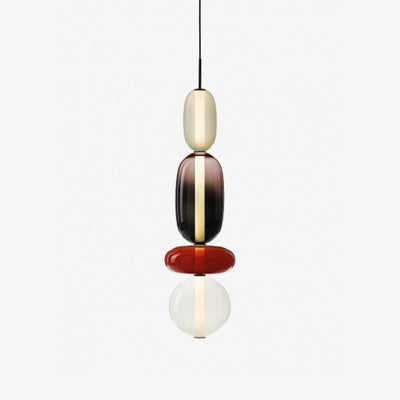 Modern Colorful Glass LED Hanging Light