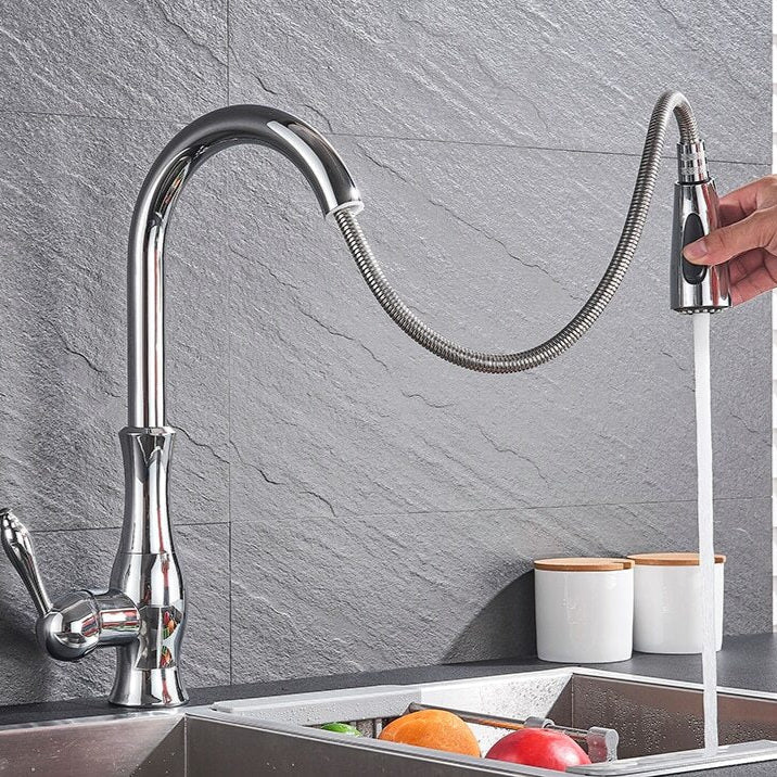 Retractable Stainless Steel Kitchen Sink Faucet