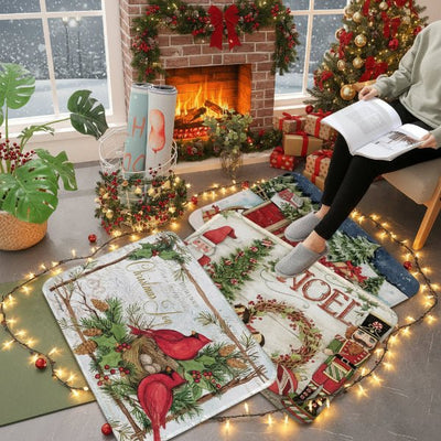 Christmas Non-Slip Doormat for Festive Entrances
