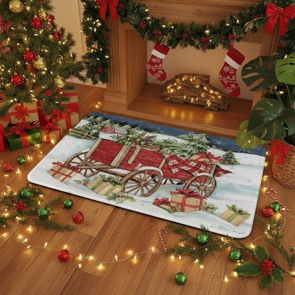 Christmas Non-Slip Doormat for Festive Entrances