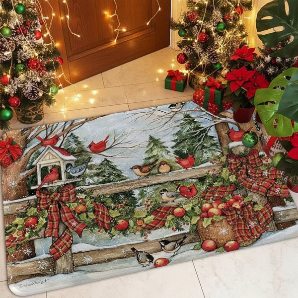 Christmas Non-Slip Doormat for Festive Entrances