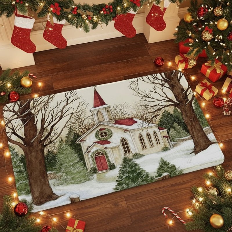 Christmas Non-Slip Doormat for Festive Entrances