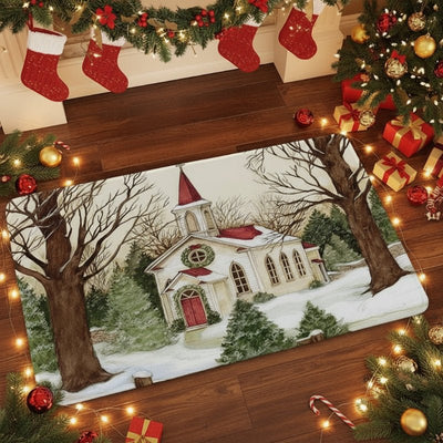 Christmas Non-Slip Doormat for Festive Entrances