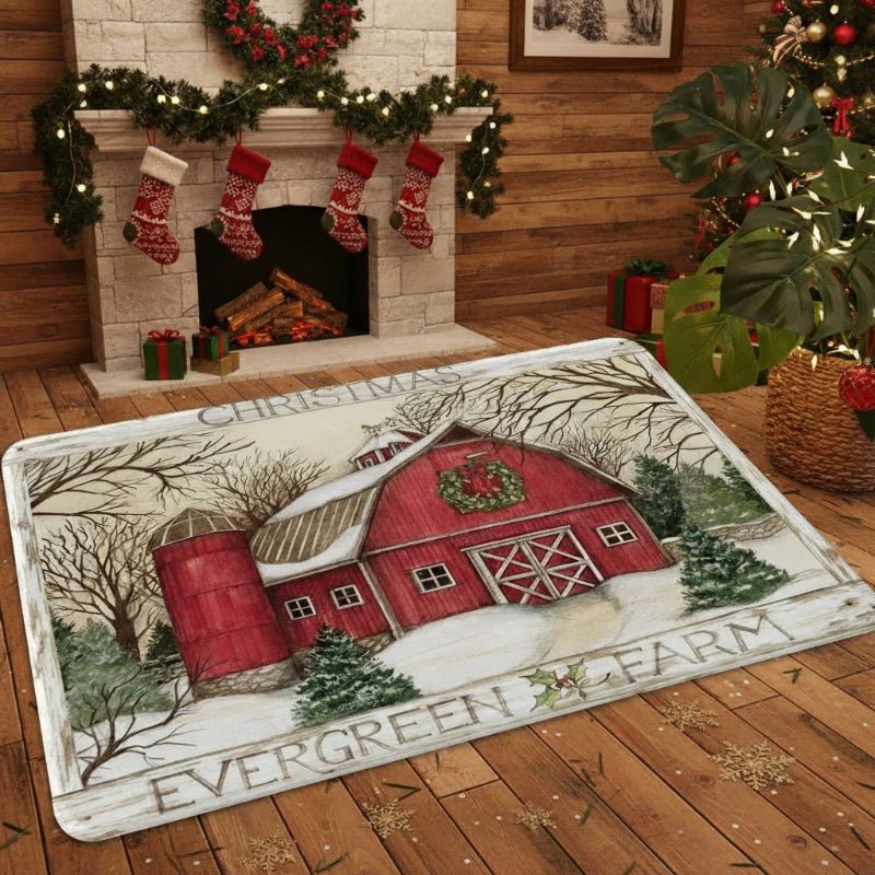 Christmas Non-Slip Doormat for Festive Entrances