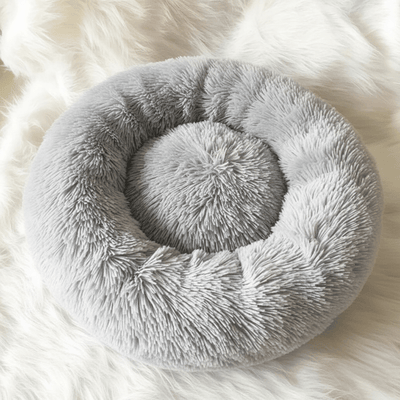Soothing Faux Fur Dog Bed for Calm Sleep