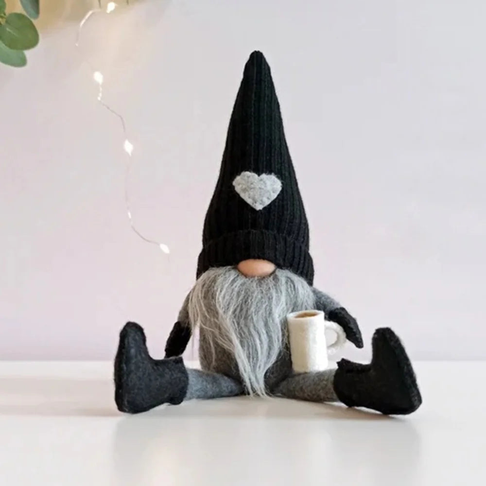 Happy Coffee Gnome Decoration for Kitchen or Coffee Bar