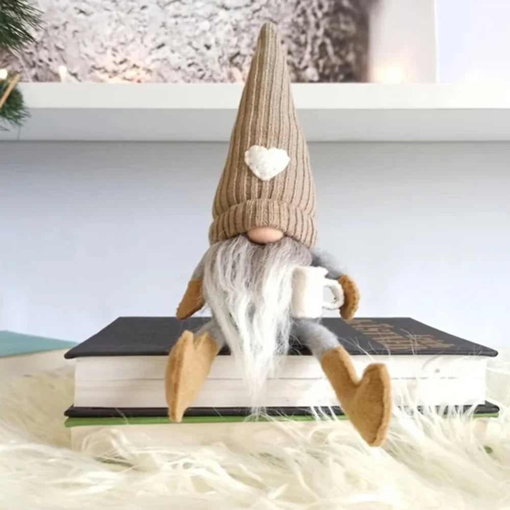 Happy Coffee Gnome Decoration for Kitchen or Coffee Bar