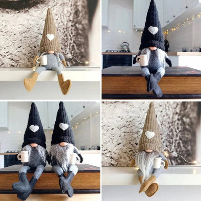Happy Coffee Gnome Decoration for Kitchen or Coffee Bar