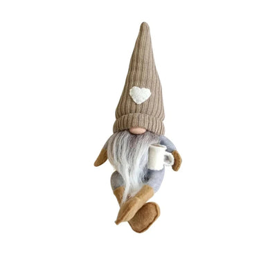 Happy Coffee Gnome Decoration for Kitchen or Coffee Bar