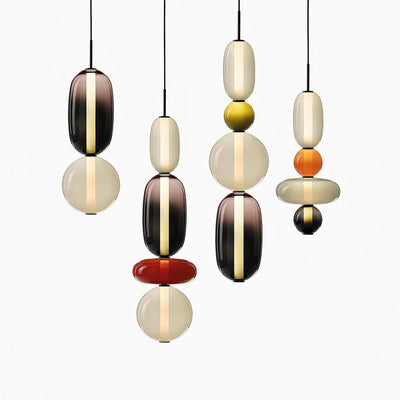 Modern Colorful Glass LED Hanging Light