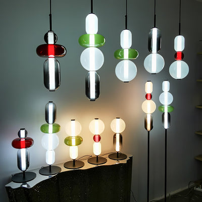 Modern Colorful Glass LED Hanging Light