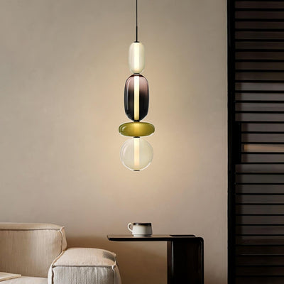 Modern Colorful Glass LED Hanging Light