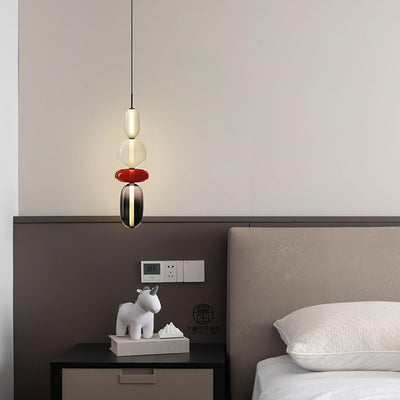 Modern Colorful Glass LED Hanging Light
