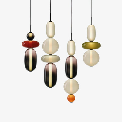 Modern Colorful Glass LED Hanging Light