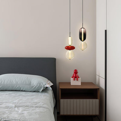 Modern Colorful Glass LED Hanging Light