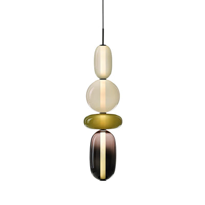 Modern Colorful Glass LED Hanging Light