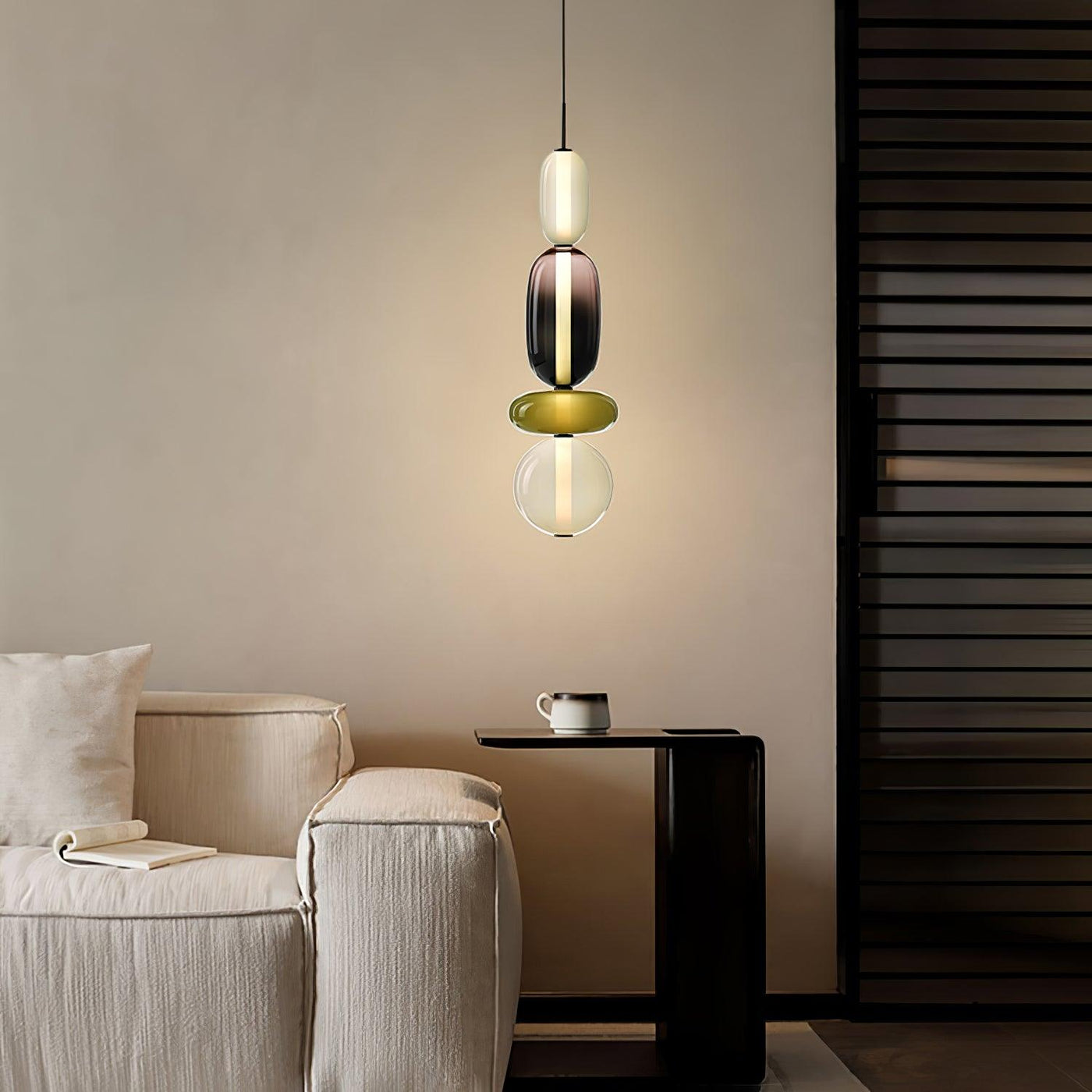 Modern Colorful Glass LED Hanging Light