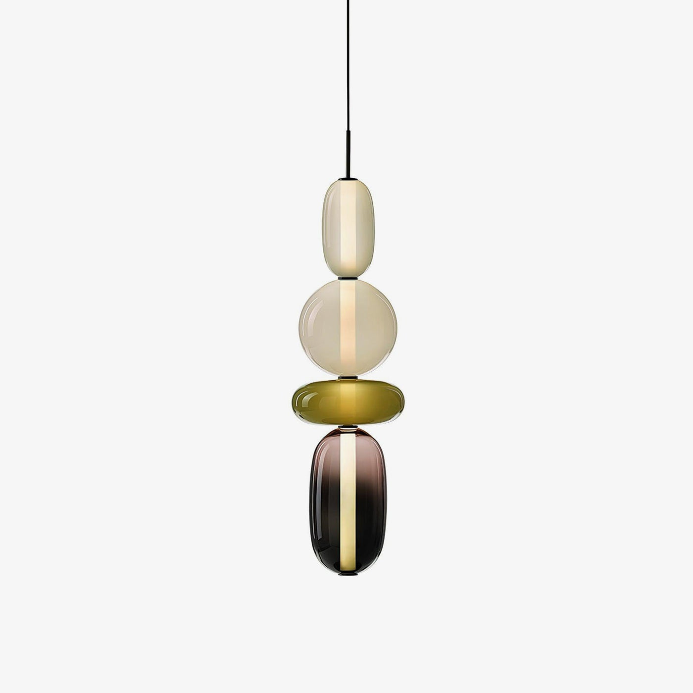 Modern Colorful Glass LED Hanging Light