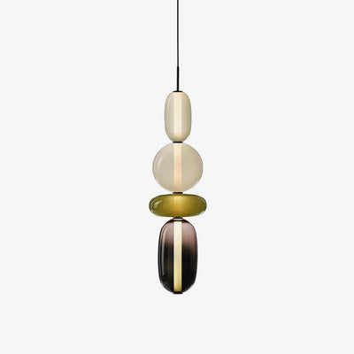 Modern Colorful Glass LED Hanging Light