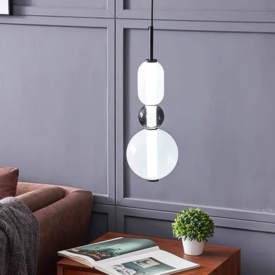 Modern Colorful Glass LED Hanging Light
