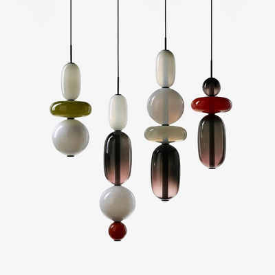 Modern Colorful Glass LED Hanging Light