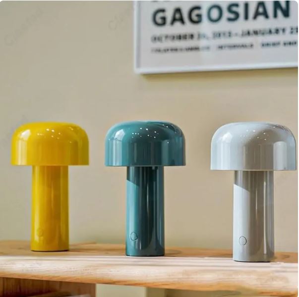 Italian Mushroom Dimmable Cordless LED Table Lamp