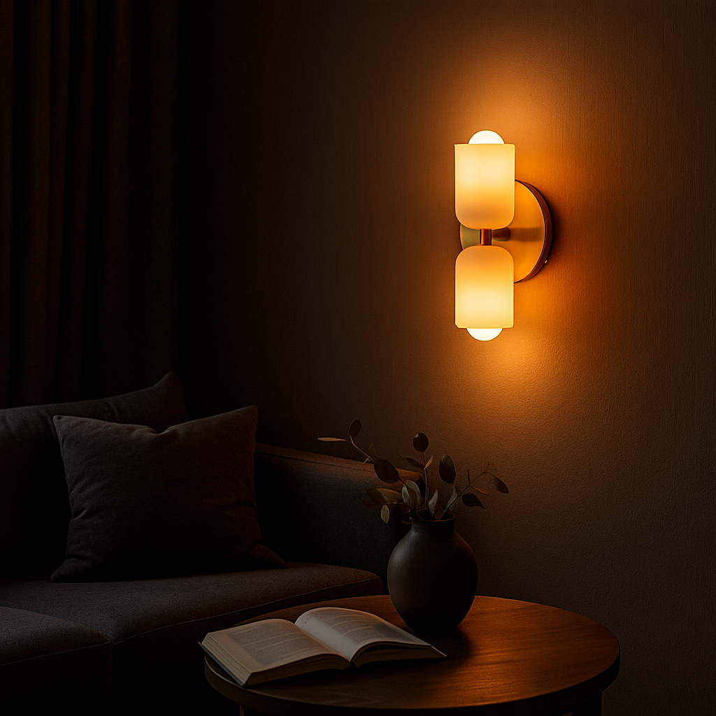 Acrylic Up-Down Wall Light with Warm Glow