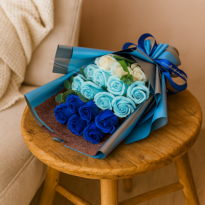 Romantic Soap Rose Bouquet Gift for Valentine’s Day