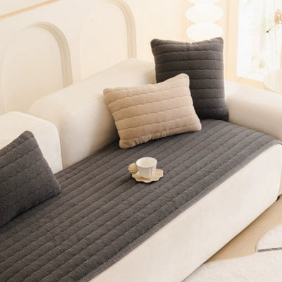 Thick Plush Non-Slip Sofa Cover for Home Protection